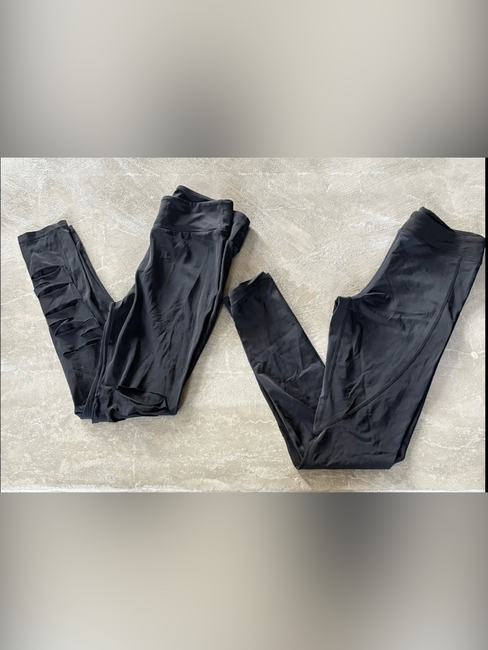 2 Pairs Of Balera Dance Leggins. Both Black, Both Worn Once, Both Size Medium